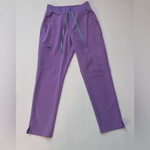 Figs Lilac Dawn High Waisted Skinny Yola petite Scrub Pants size S